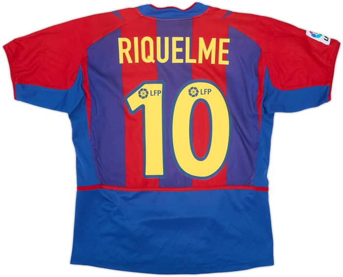2002-03 Barcelona Home Shirt Riquelme #10 - 7/10 - (15-16 Years)