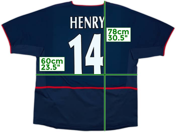 2002-04 Arsenal Away Shirt Henry #14 - 6/10 - (M)