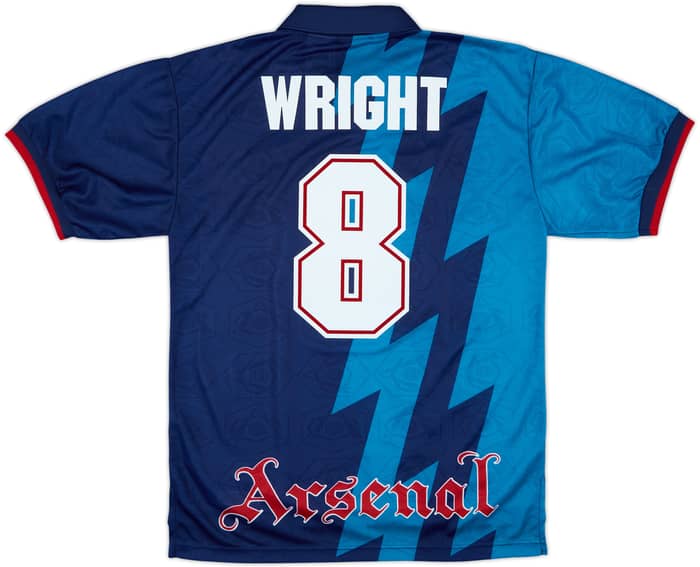 1995-96 Arsenal Away Shirt Wright #8 - 8/10 - (L)