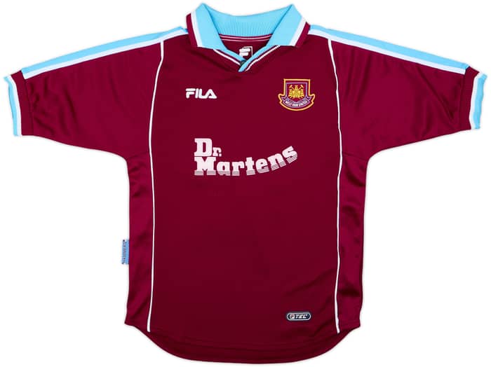 1999-01 West Ham Home Shirt Di Canio #10 - 4/10 - (XL.Boys)