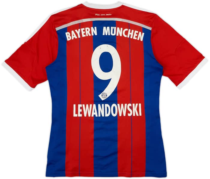 2014-15 Bayern Munich Home Shirt Lewandowski #9 - 6/10 - (M)