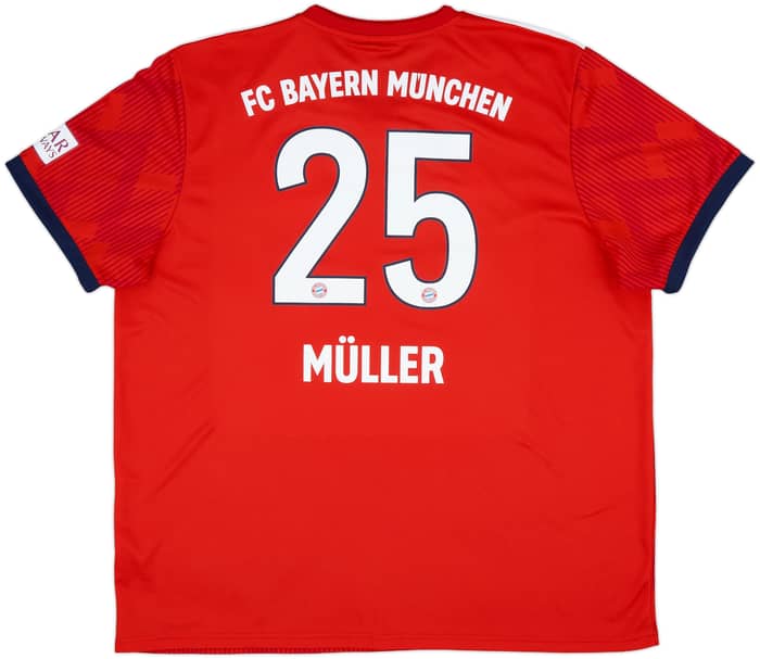 2018-19 Bayern Munich Home Shirt Muller #25 - 9/10 - (XXL)