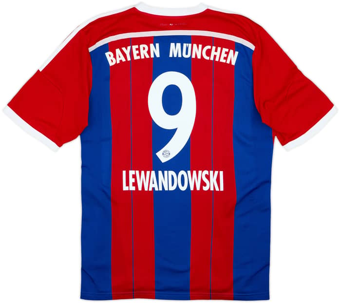 2014-15 Bayern Munich Home Shirt Lewandowski #9 - 6/10 - (L)