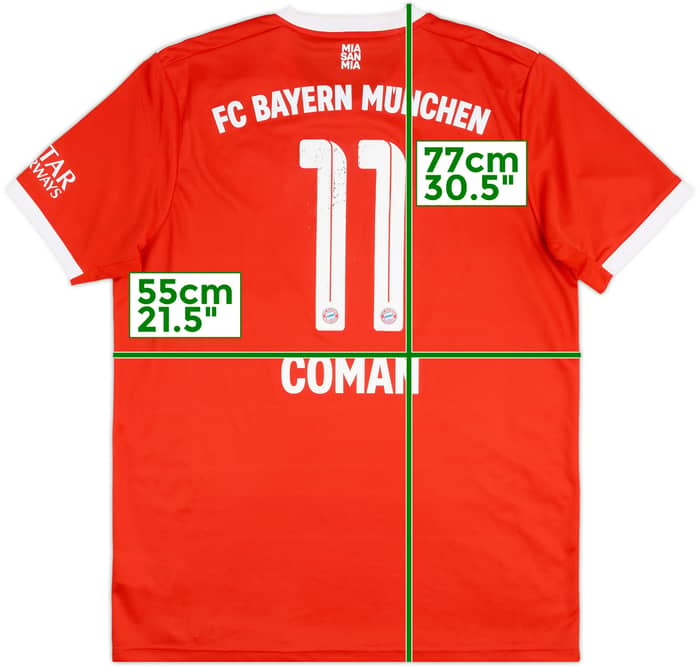 2022-23 Bayern Munich Home Shirt Coman #11 - 5/10 - (L)