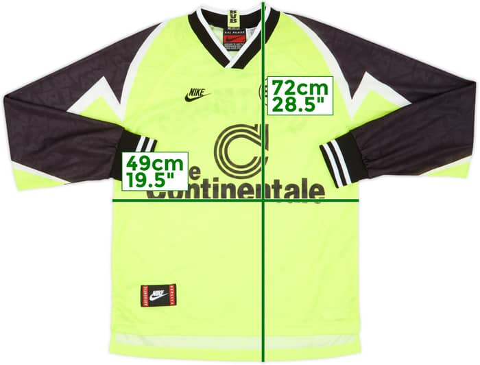 1995-96 Borussia Dortmund Home L/S Shirt - 8/10 - (S)