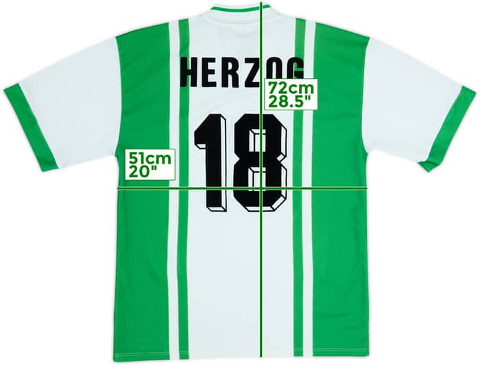 1996-97 Werder Bremen Home Shirt Herzog #18 - 5/10 - (S)