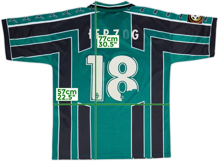 1999-00 Werder Bremen Home Shirt Herzog #18 - 4/10 - (L)