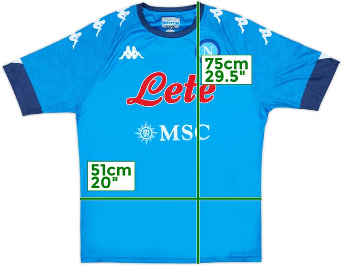 2020-21 Napoli Basic Home Shirt - 10/10 - (L)