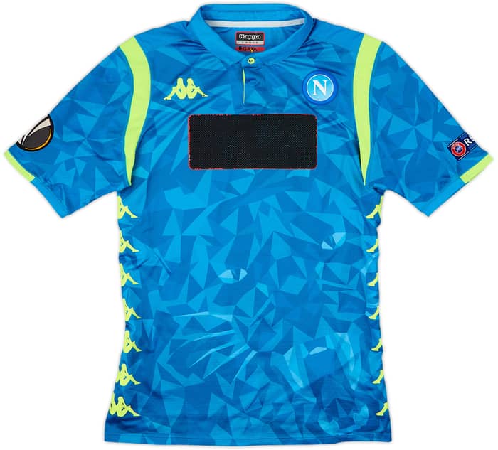 2018-19 Napoli 'Signed' Home Shirt Diawara #42 - 4/10 - (L)