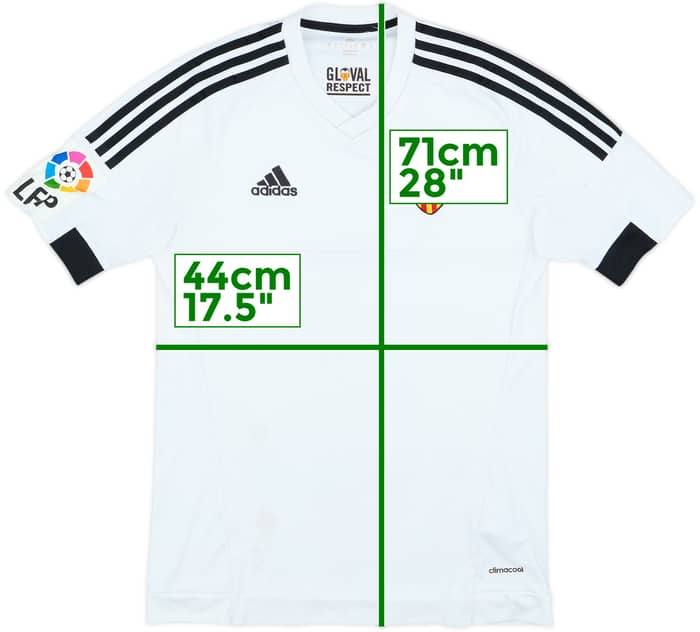 2015-16 Valencia Home Shirt - 4/10 - (S)