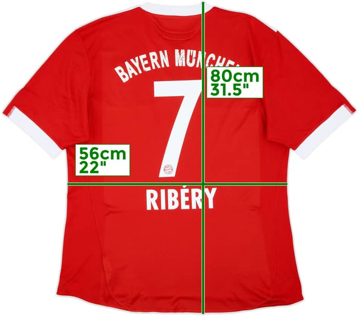2009-10 Bayern Munich Home Shirt Ribery #7 - 6/10 - (XL)