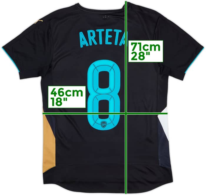 2015-16 Arsenal Third Shirt Arteta #8 - 5/10 - (S)