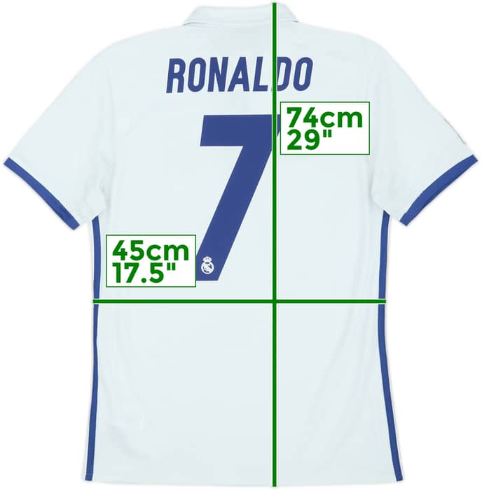 2016-17 Real Madrid Home Shirt Ronaldo #7 - 5/10 - (S)