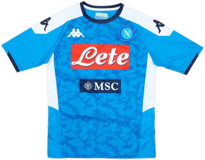 2019-20 Napoli Basic Home Shirt - 6/10 - (14-15 Years)