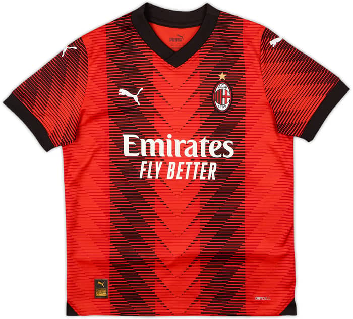 2023-24 AC Milan Home Shirt - 10/10 - (11-12 Years)