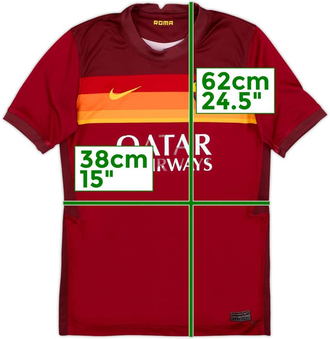 2020-21 Roma Home Shirt - 4/10 - (13-14 Years)