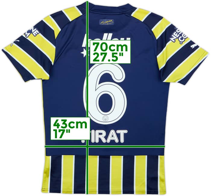 2022-23 Fenerbahce Home Shirt Firat #6 - 6/10 - (S)