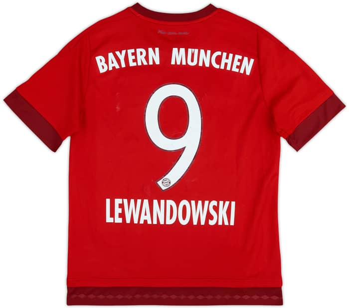 2015-16 Bayern Múnich Camiseta de local Lewandowski #9 - 6/10 - (L.Niños)