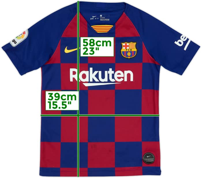 2019-20 Barcelona Home Shirt - 8/10 - (M.Boys)