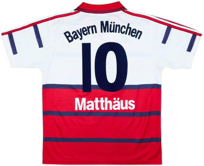 1998-00 Bayern Munich Away Shirt Matthaus #10 - 7/10 - (XL.Boys)