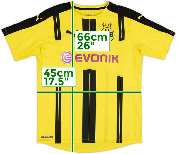 2016-17 Borussia Dortmund Home Shirt - 8/10 - (XL.Boys)