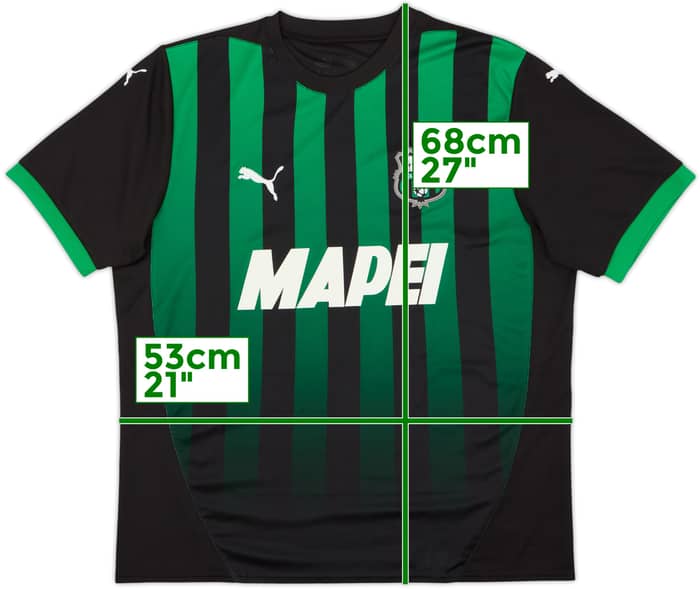 2024-25 Sassuolo Home Shirt #11 - 9/10 - (L)