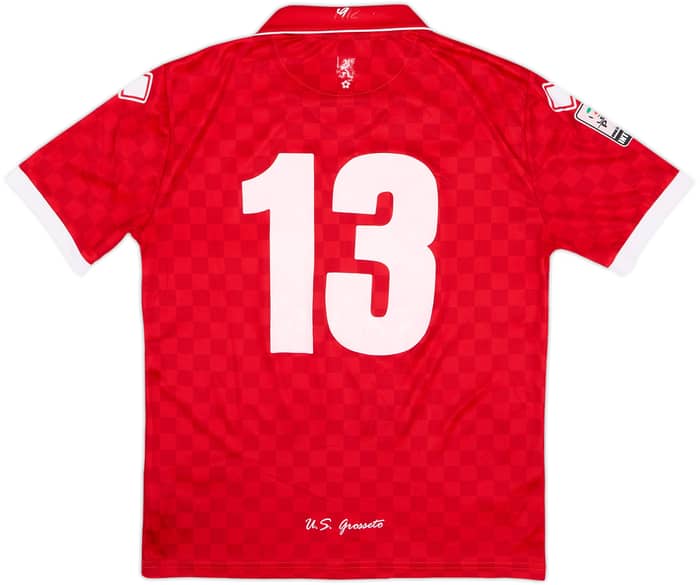 2014-15 US Grosseto Match Issue Home Shirt #13
