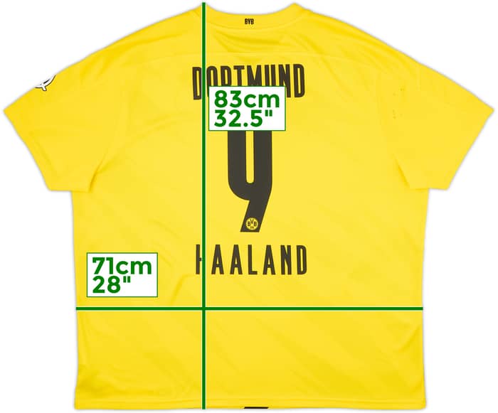 2020-21 Borussia Dortmund Home Shirt Haaland #9 - 8/10 - (4XL)