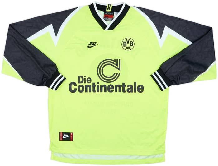 1995-96 Borussia Dortmund 'Deutscher Meister' Home L/S Shirt - 10/10 - (XL)