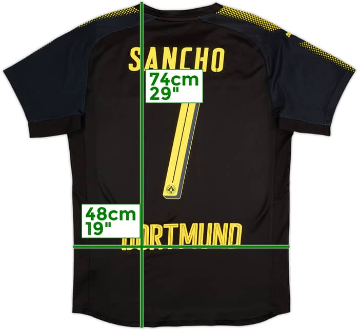 2017-18 Borussia Dortmund Away Shirt Sancho #7 - 7/10 - (M)
