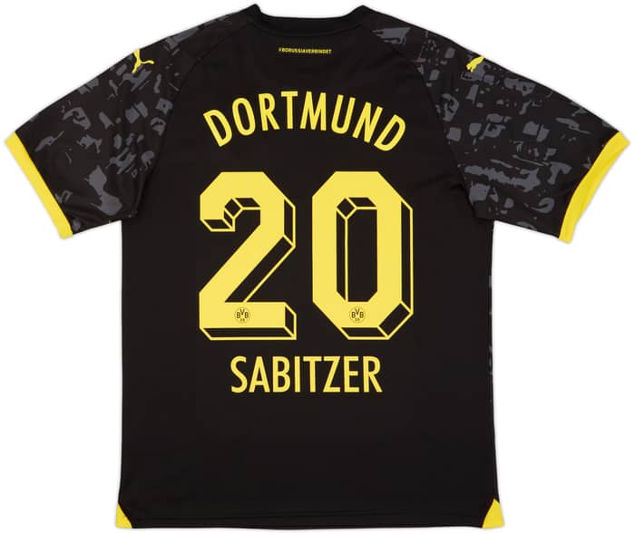 2023-24 Borussia Dortmund Away Shirt Sabitzer #20 - 8/10 - (XL)