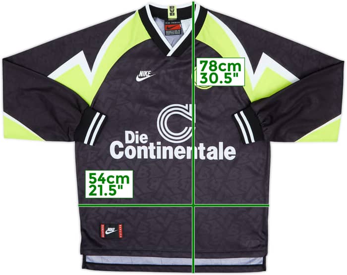1995-96 Borussia Dortmund Away L/S Shirt - 8/10 - (L)