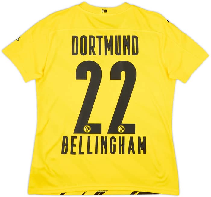 2020-21 Borussia Dortmund Home Shirt Bellingham #22 - 8/10 - (Women's M)