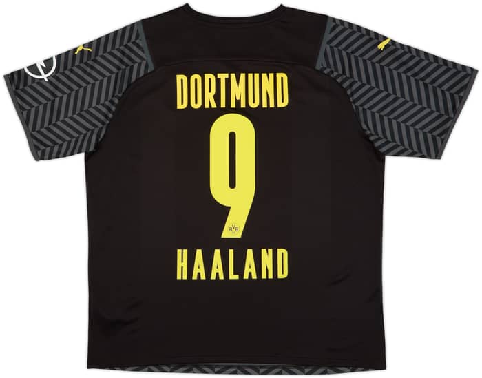 2021-22 Borussia Dortmund Away Shirt Haaland #9 - 9/10 - (XL)