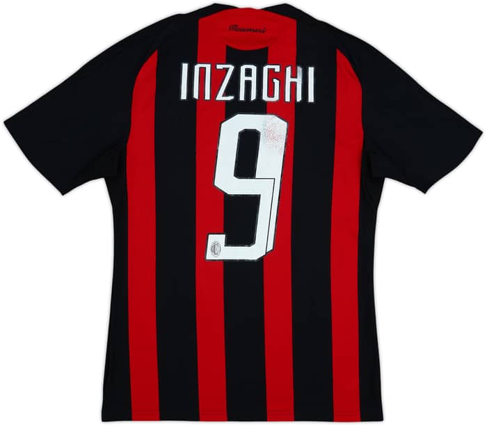 2008-09 AC Milan Home Shirt Inzaghi #9 - 5/10 - (S)