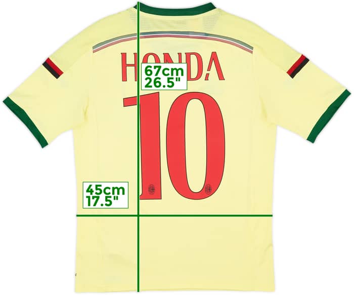 2014-15 AC Milan Third Shirt Honda #10 - 7/10 - (XL.Boys)
