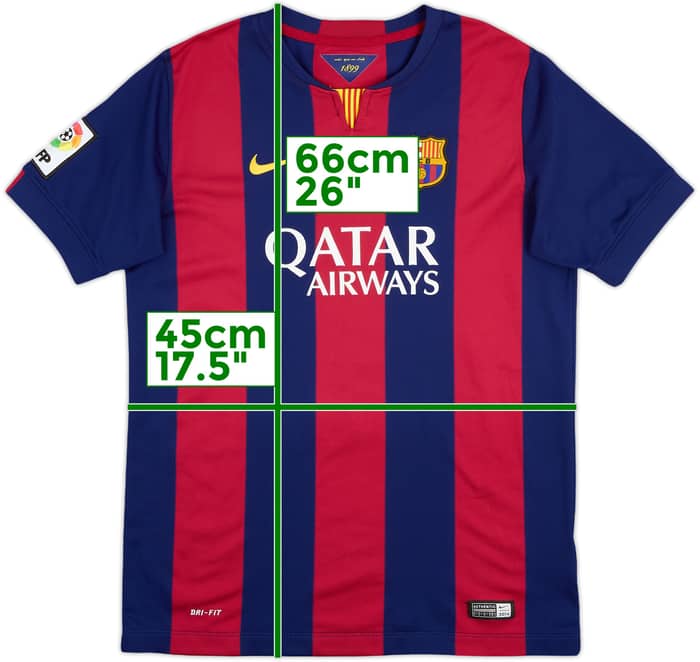 2014-15 Barcelona Home Shirt - 9/10 - (14-15 Years)