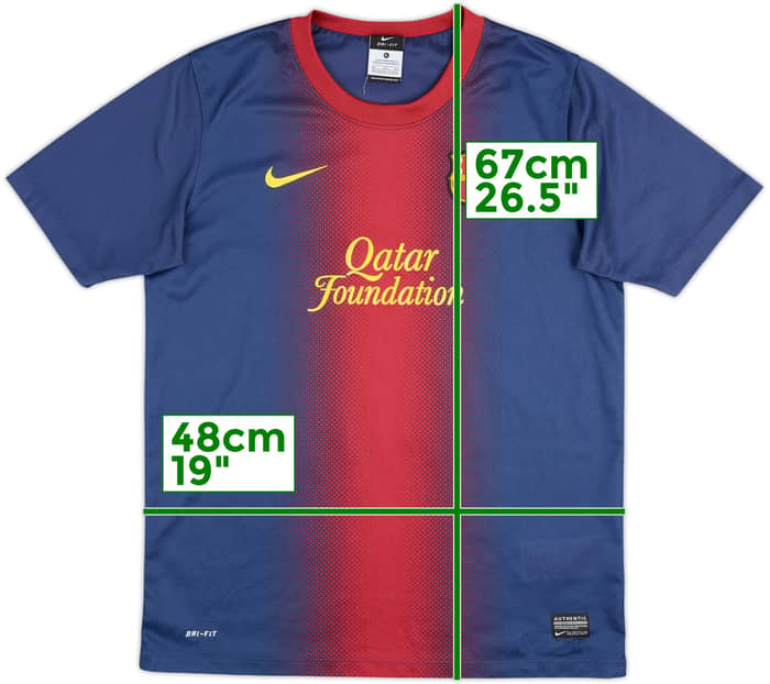 2012-13 Barcelona Basic Home Shirt - 9/10 - (15-16 Years)