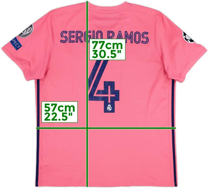 2020-21 Real Madrid Away Shirt Sergio Ramos #4 - 6/10 - (XL)