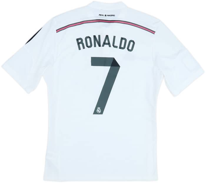 2014-15 Real Madrid Home Shirt Ronaldo #7 - 8/10 - (L)