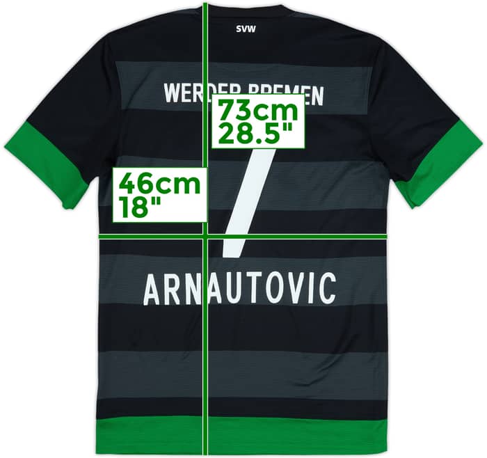 2012-13 Werder Bremen Away Shirt Arnautovic #7 - 9/10 - (S)