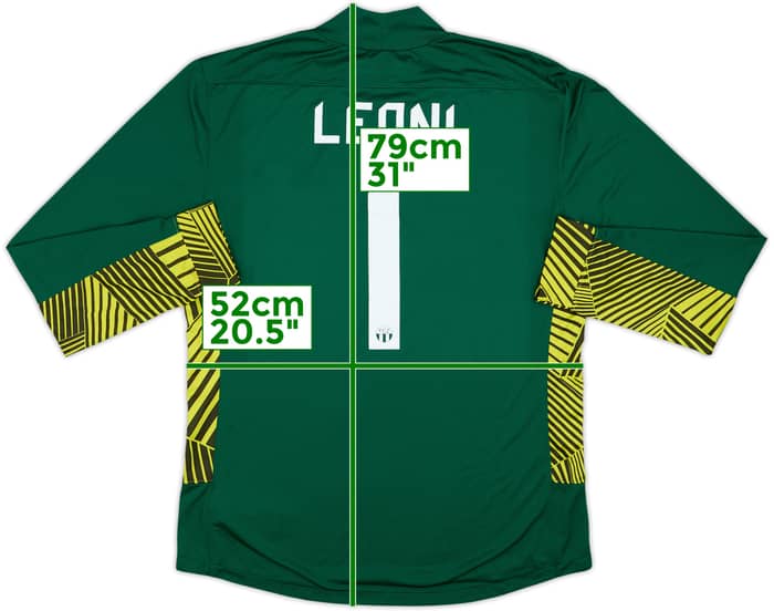 2011-12 Zurich Player Issue GK Shirt Leoni #1 - 8/10 - (L)