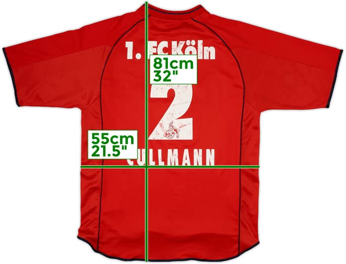 2001-02 FC Koln Home Shirt Cullmann #2 - 5/10 - (L)