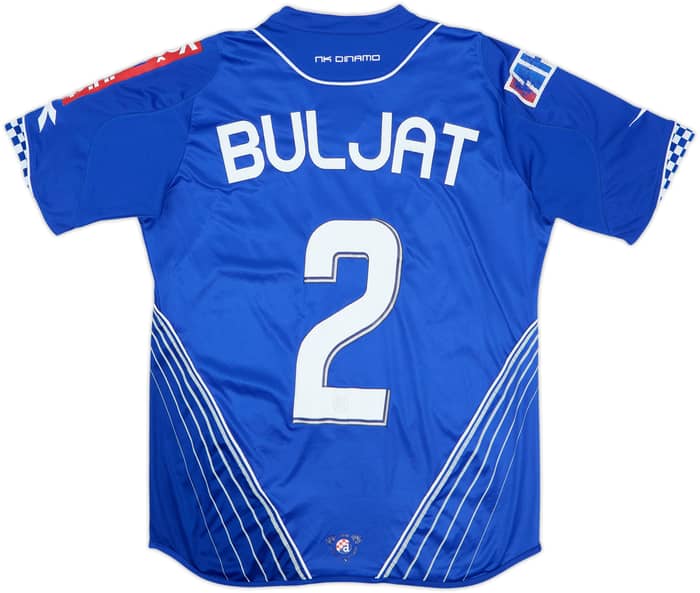 2008-09 Dinamo Zagreb Home Shirt Buljat #2 - 7/10 - (L)