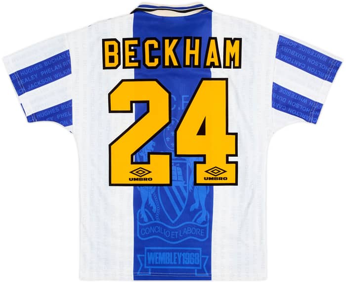 1994-96 Manchester United Third Shirt Beckham #24 - 6/10 - (15-16 Years)