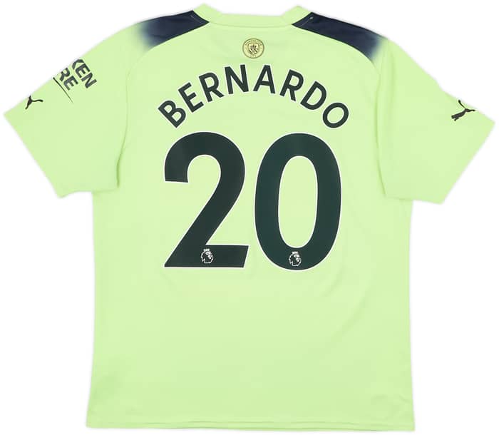 2022-23 Manchester City Third Shirt Bernardo #20 - 7/10 - (L)