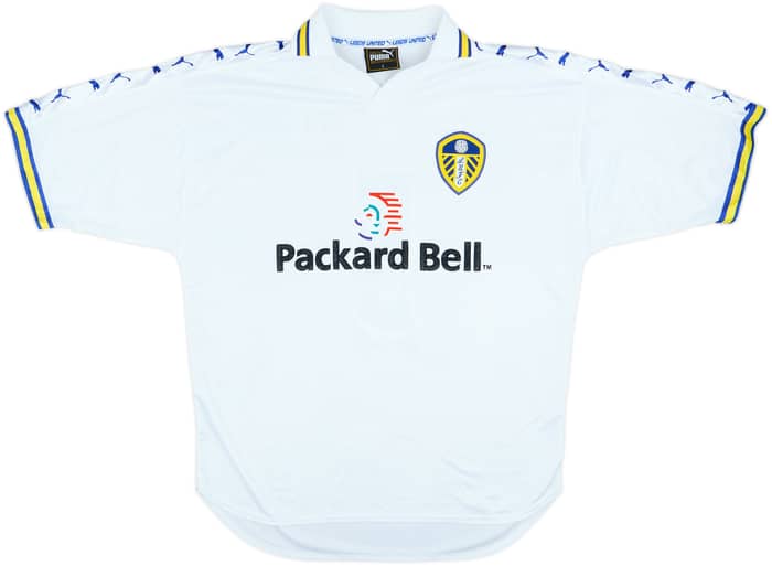 1998-00 Leeds United Home Shirt Radebe #5 - 9/10 - (L)