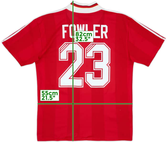 1995-96 Liverpool Home Shirt Fowler #23 - 6/10 - (XL)