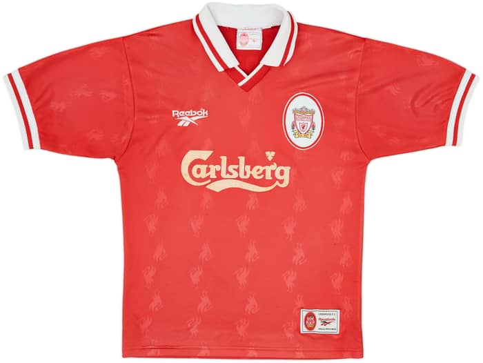 1996-98 Liverpool Home Shirt Barnes #10 - 6/10 - (S)