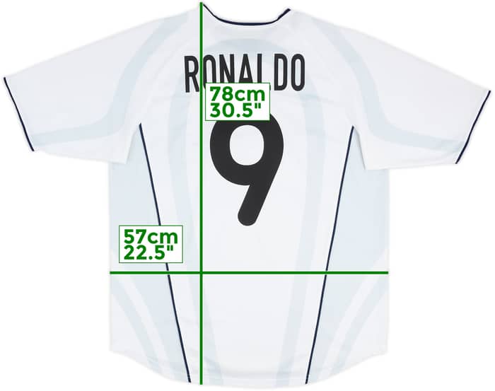 2001-02 Inter Milan Away Shirt Ronaldo #9 - 8/10 - (L)